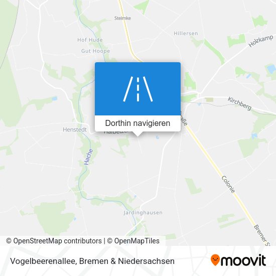 Vogelbeerenallee Karte