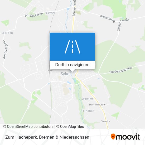 Zum Hachepark Karte