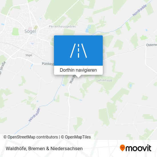 Waldhöfe Karte