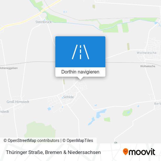 Thüringer Straße Karte