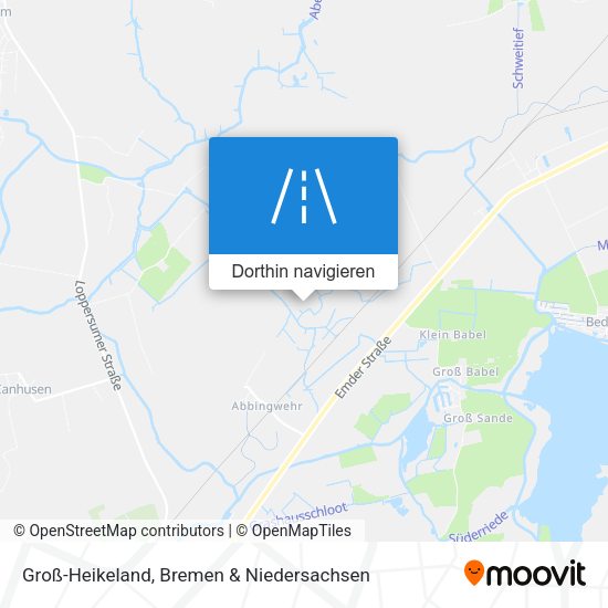 Groß-Heikeland Karte