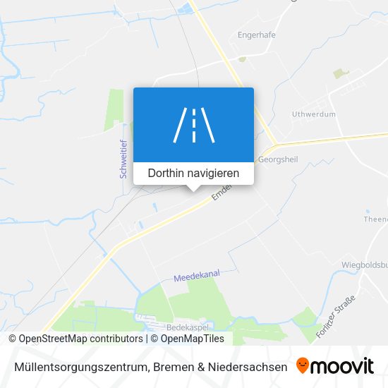 Müllentsorgungszentrum Karte