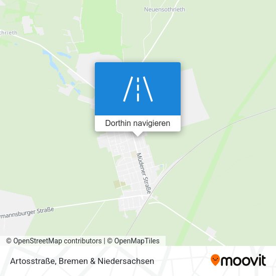 Artosstraße Karte