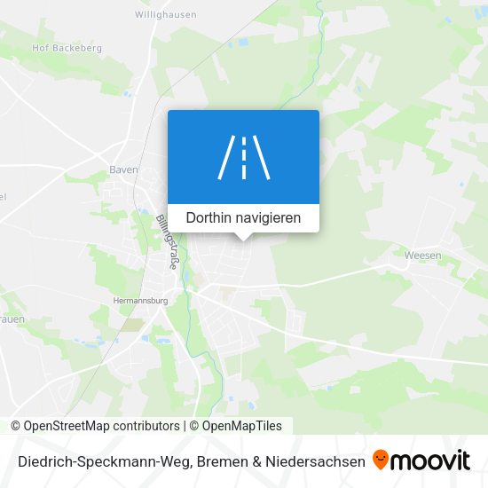 Diedrich-Speckmann-Weg Karte
