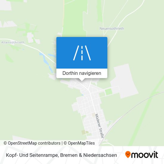 Kopf- Und Seitenrampe Karte