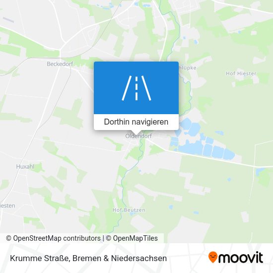 Krumme Straße Karte