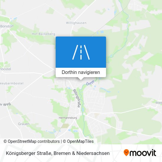 Königsberger Straße Karte