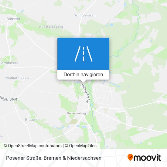 Posener Straße Karte