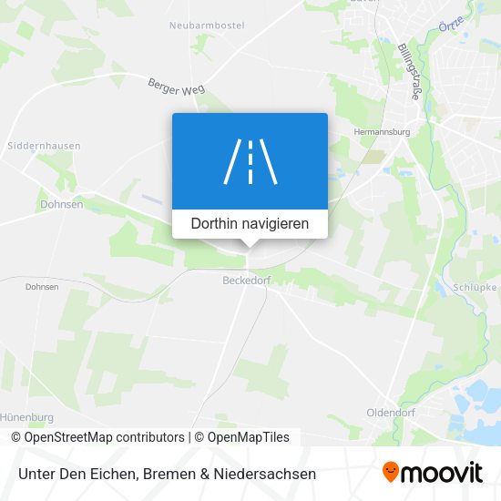 Unter Den Eichen Karte