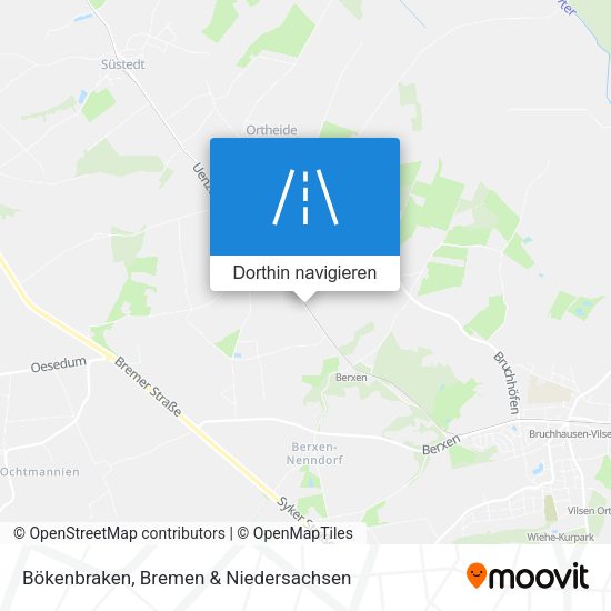 Bökenbraken Karte