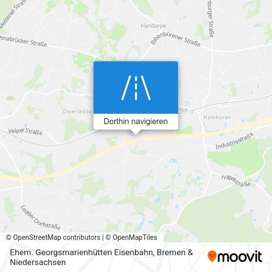 Ehem. Georgsmarienhütten Eisenbahn Karte
