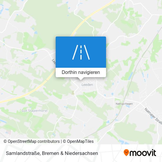 Samlandstraße Karte