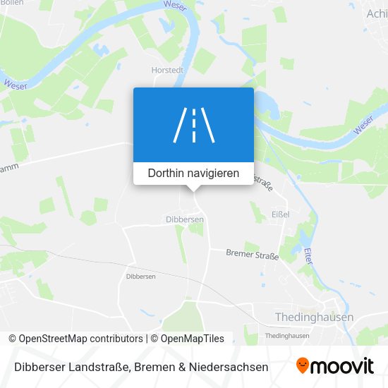 Dibberser Landstraße Karte