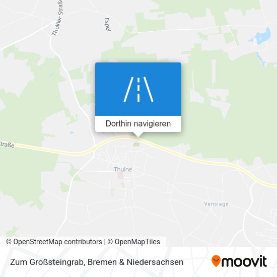 Zum Großsteingrab Karte