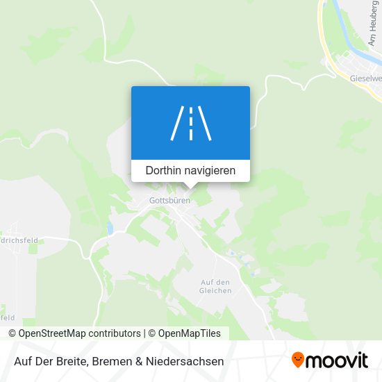 Auf Der Breite Karte