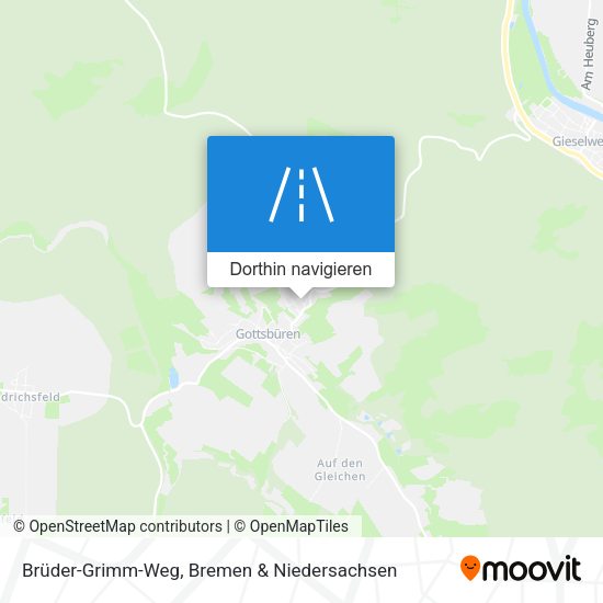 Brüder-Grimm-Weg Karte