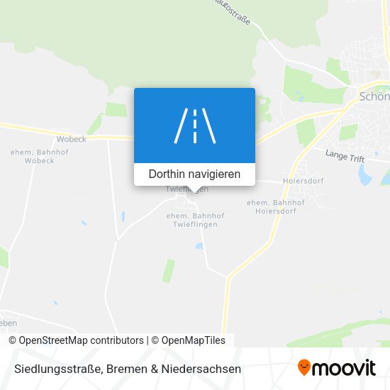 Siedlungsstraße Karte