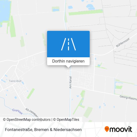 Fontanestraße Karte