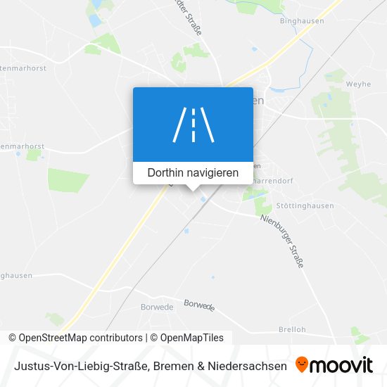 Justus-Von-Liebig-Straße Karte