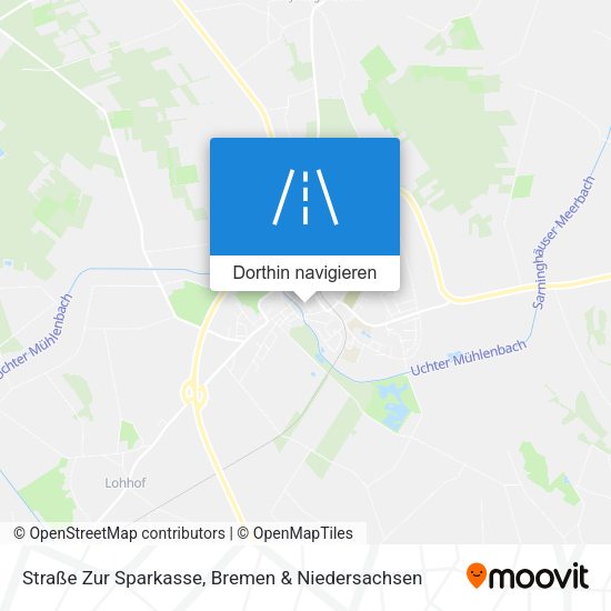 Straße Zur Sparkasse Karte