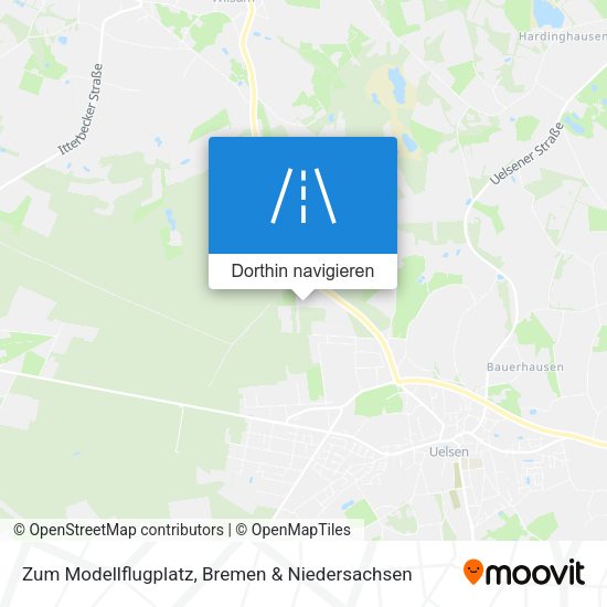 Zum Modellflugplatz Karte