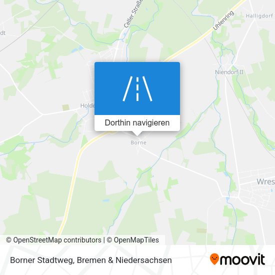 Borner Stadtweg Karte
