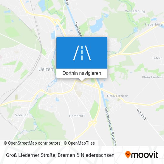 Groß Liederner Straße Karte