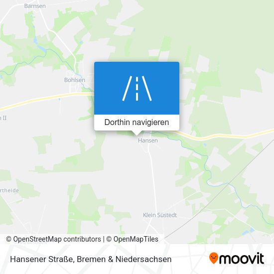 Hansener Straße Karte