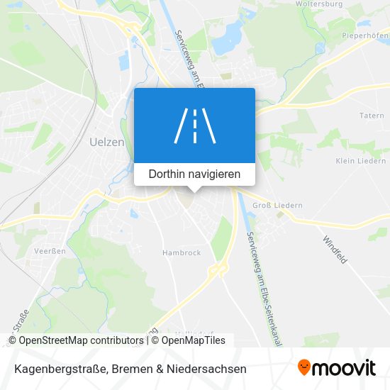 Kagenbergstraße Karte
