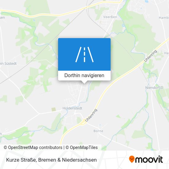 Kurze Straße Karte