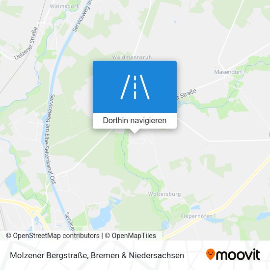 Molzener Bergstraße Karte