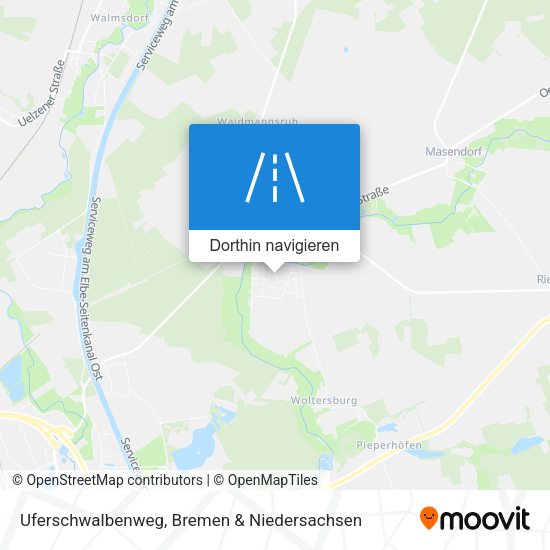 Uferschwalbenweg Karte