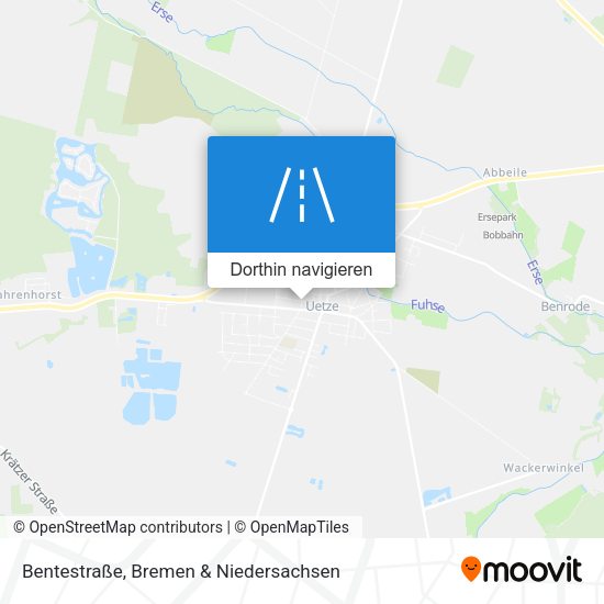 Bentestraße Karte