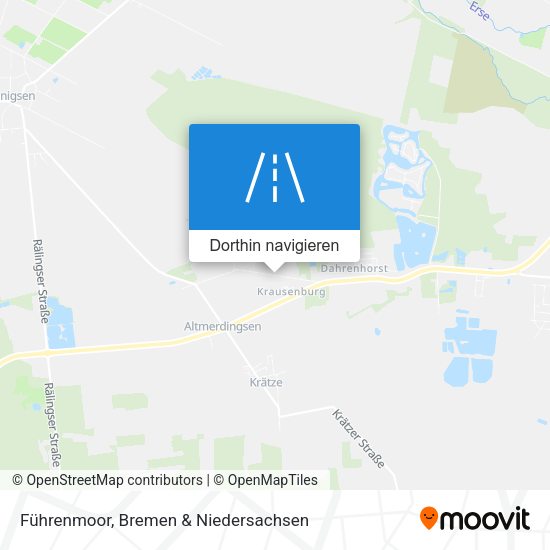 Führenmoor Karte