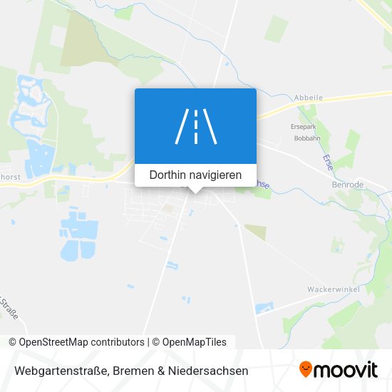 Webgartenstraße Karte