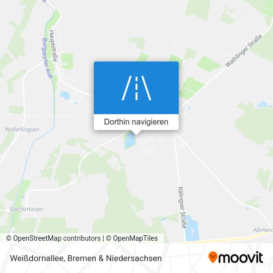 Weißdornallee Karte