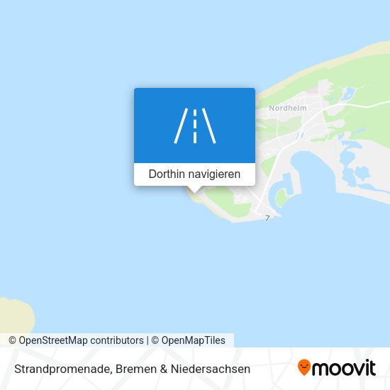 Strandpromenade Karte