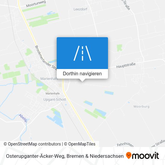Osterupganter-Äcker-Weg Karte