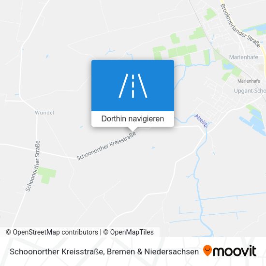 Schoonorther Kreisstraße Karte