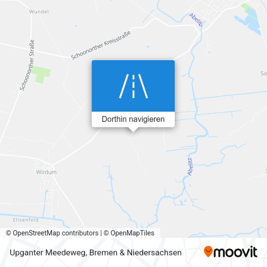 Upganter Meedeweg Karte