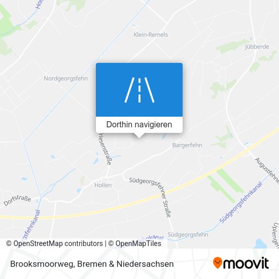 Brooksmoorweg Karte