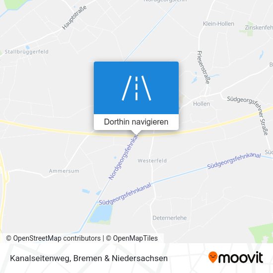 Kanalseitenweg Karte