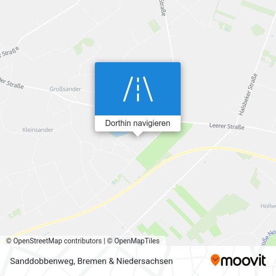 Sanddobbenweg Karte