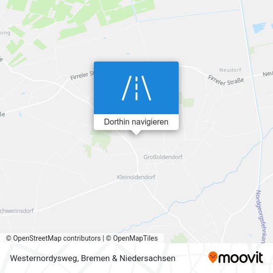Westernordysweg Karte