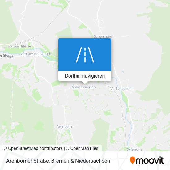 Arenborner Straße Karte