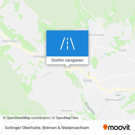 Sollinger Oberhütte Karte
