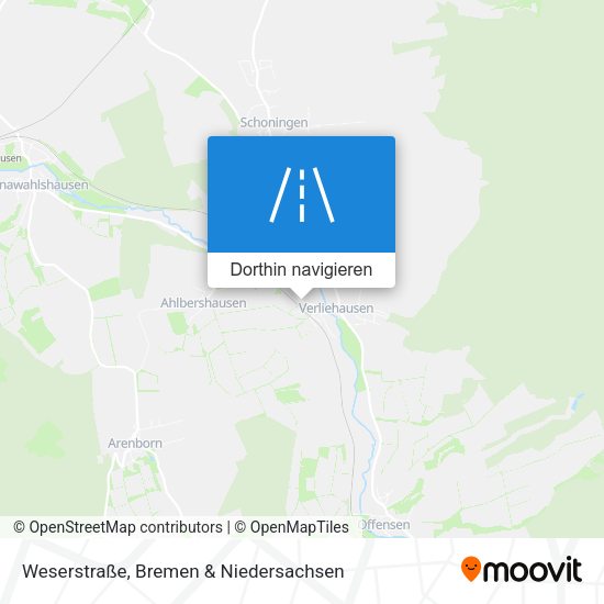 Weserstraße Karte