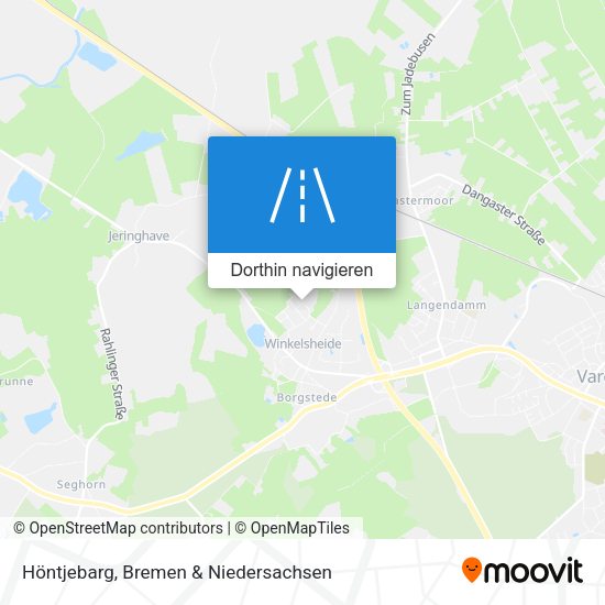 Höntjebarg Karte