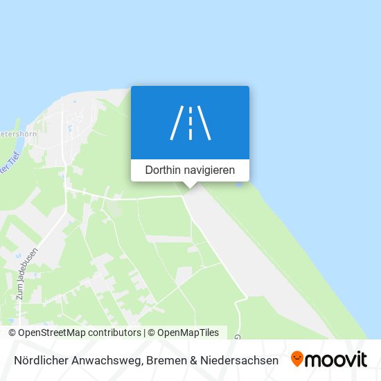 Nördlicher Anwachsweg Karte