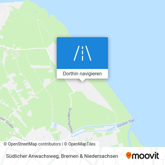 Südlicher Anwachsweg Karte